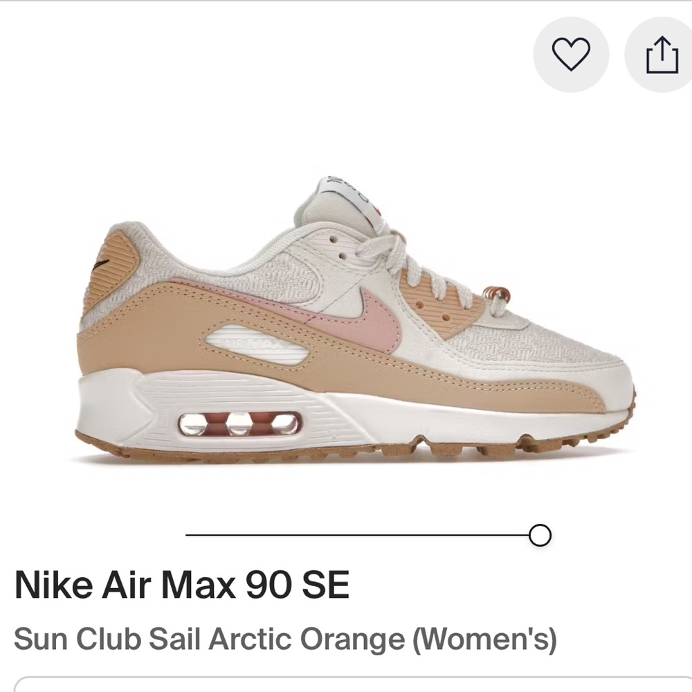Nike Air Max 90 SE Women's Sneakers 7.5 Sun club sail - Picture 5 of 16